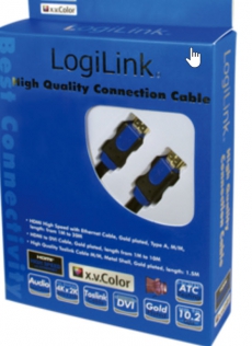 LogiLink Kabel HDMI High Speed 2x HMDI Typ A Stecker 2 Meter 