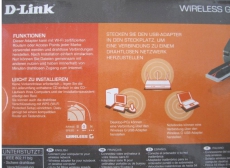 D-Link Wirless G USB Adapter DWL -G 122