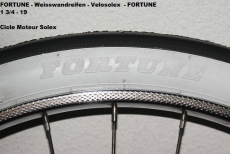 Velosolex Weisswandreifen Neu 2 Stück Fortune