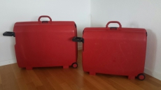 Samsonite Hartschalenkoffer rot Oyster Carat