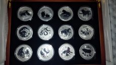 Lunar Serie 2 komplett 12x1oz silber von PERTH MINT