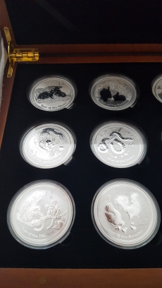 Lunar Serie 2 komplett 12x1oz silber von PERTH MINT