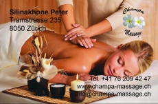 Professionelle Oil Thai Massage, ZH Oerlikon, 1h/Fr.75.- Zürich