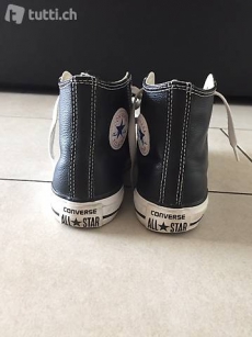 Original Converse Leder schwarz Günstig