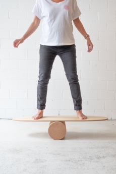 Balance Board THE TWIN-TIPPER inkl. Korkrolle