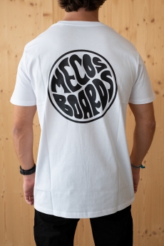 T-Shirt, Men, Weiss, Grösse S-XL von MECOS BOARDS