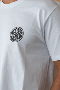 T-Shirt, Men, Weiss, Grösse S-XL von MECOS BOARDS