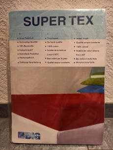 SUPERTEX JERSEY FIXLEINTUCH 100%Baumw. in OVP