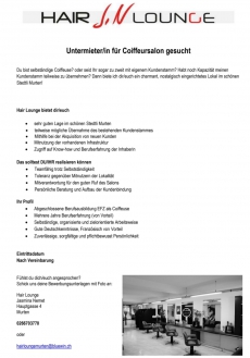 Untermieter/in für Coiffeursalpn gesucht