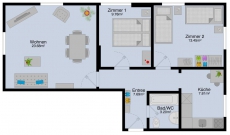 3-Zimmer-Wohnung 65m² an der Kreuzstrasse in Zürich