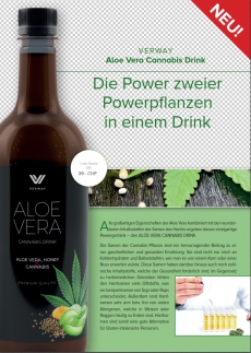 Aloe Vera Drink mit Cannabis