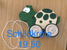 Klapper Krokodil und Zieh-Schildkröte aus Holz