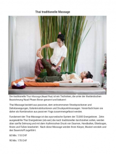 Thai & Gesundheits Massagen 