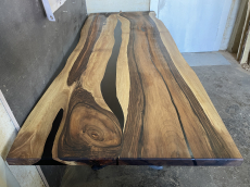 Epoxy Resin Table, Live Edge Table