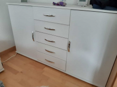 Doppelbett Sideboard Nachttische Schrank