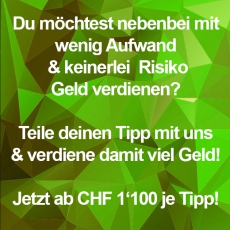 Mindestens CHF 1'100.- pro Immo-Verkaufstipp verdienen!