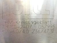Sägeblatt von Leitz 600 x 6.0 / 4.0  36 Zähne