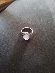 Herren Ring Edelstahl versilbert 