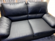 2 2 er sofa 1 3 er sofa schwarz Kunstleder 