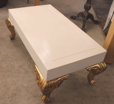 Couchtisch / Salontisch Barock weiss-Gold