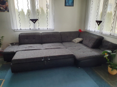 Eine grosse Eck Couch, Eck-Sofa, Eck Sofa, grand Canapé