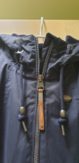 Neuer warmer Parka (Ragwear) blau mit Kapuze Grösse S