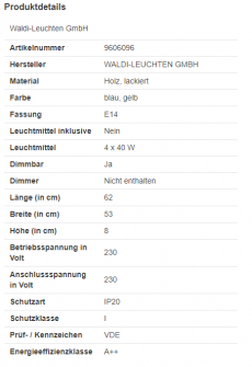 Deckenleuchte Mond und Sterne inkl. Anleitung