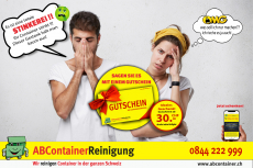 Sagen Sie es mit einem Gutschein zur Containerreinigung.