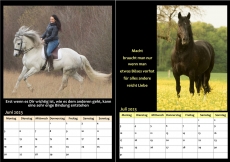 Monats Wandkalender 23 - Filmtiermotive von You get what YOU give