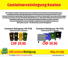 Containerreinigung Schaffhausen Oerlingen Mettlen Ossingen Benken