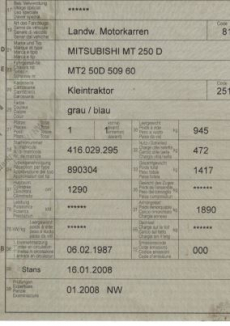 Kleintraktor/ Kommunalfahrzeug