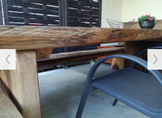 Mammutbaum, Redwood, Holztisch, 3m