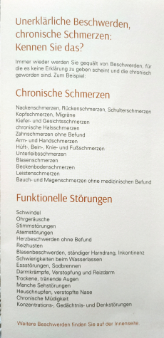 Hilfe bei chronischen Schmerzen, Fehlhaltungen, Missempfindungen.