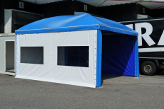 Rundbogen Ganzjahres-Pavillon 4x4m