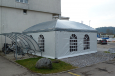 Rundbogen Ganzjahres-Pavillon 4x4m