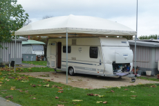 Rundbogen Ganzjahres-Pavillon 4x4m