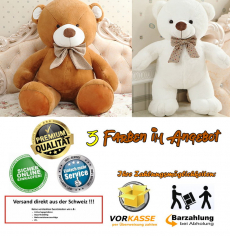 Mega XXL Riesen Teddybär Plüschbär Kuschelbär Plüsch 3 Farben 2.1