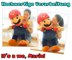 Super Mario Mario Plüsch Plüschtier XXL 100cm 1m Geschenk Spiel
