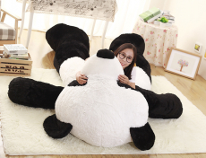 Panda Bär XXL Pandabär XXL 2.6m Teddy Schwarz Weiss Schleife Tedi