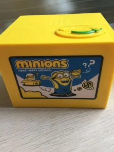 Minions Münz Geld Sparbox Spardose Sparschein Geschenk Kinder Fan