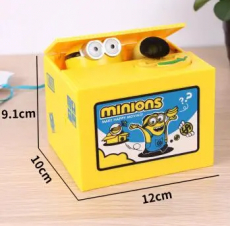 Minions Münz Geld Sparbox Spardose Sparschein Geschenk Kinder Fan