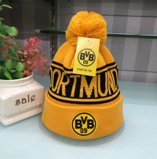 BVB Bommelmütze Borussia Dortmund Strickmütze Winter Mütze Beanie