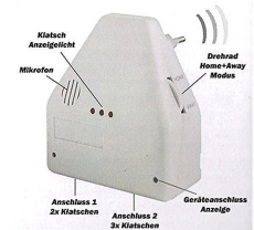 Klatschschalter Akkustikschalter Steckdose Lampen Gadget Clapper