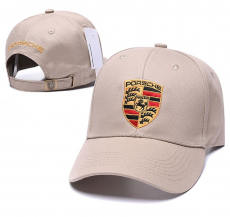 Porsche Fan Cap Mütze Kappe Wappen Schwarz Rot Beige Weiss