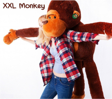  Plüsch Affe Plüschtier Spielzeug Plüschaffe ca. 130cm XXL Monkey