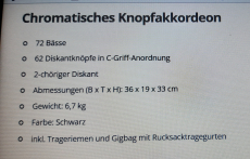 Akkordeon chromatisch