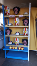 Fastnacht Masken werfen Spielstand