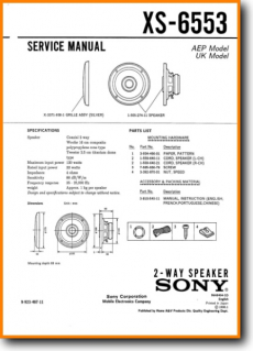 Lautsprecher Auto Car Neu OVP XS-6553 2 Weg 130 Watt sony neu