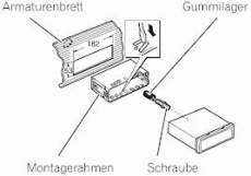 1 Din Einbaurahmen Kenwood Auto Radio Neu