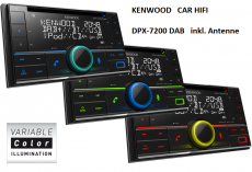 Autoradio Doppel DAB+ BT USB Aux Color inkl. Antenne Kenwood